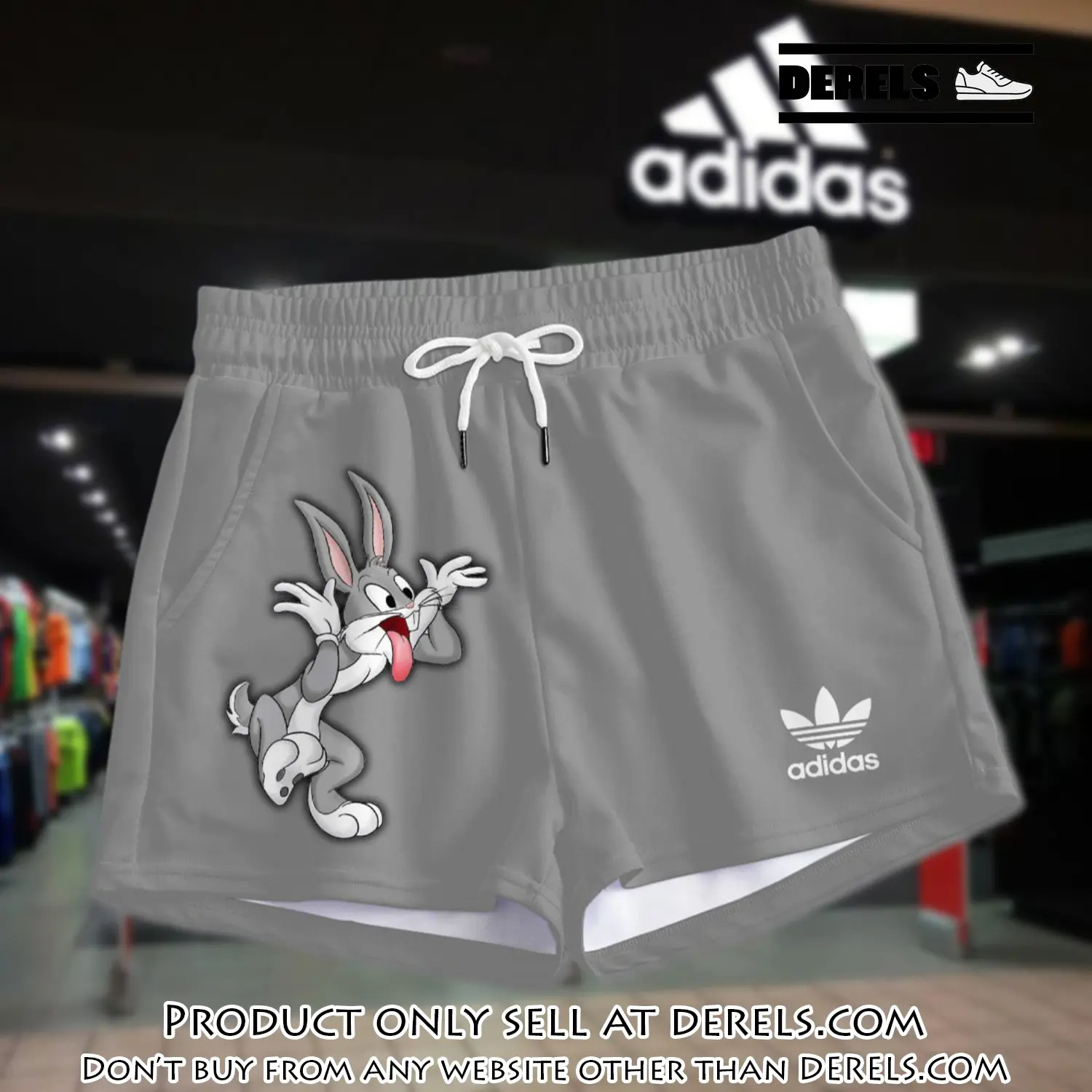 Premium bugs bunny in adidas women shorts lady beach shorts wms1078 dr3457690